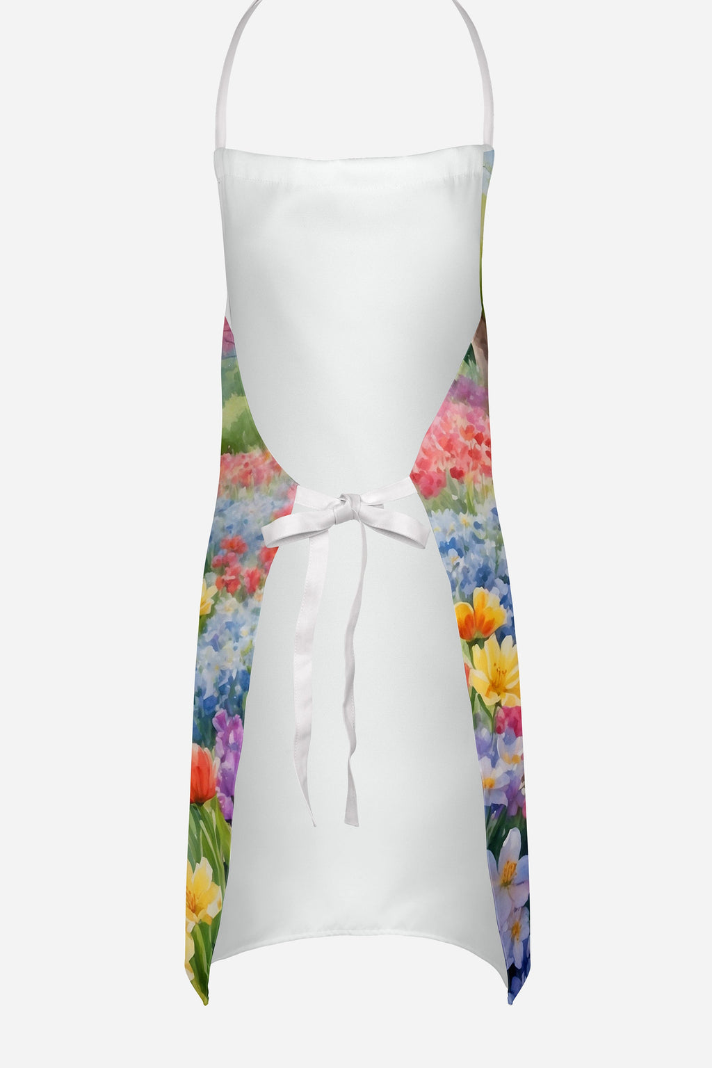Australian Terrier Spring Garden Apron – Artist-Designed Kitchen, BBQ & Craft Apron