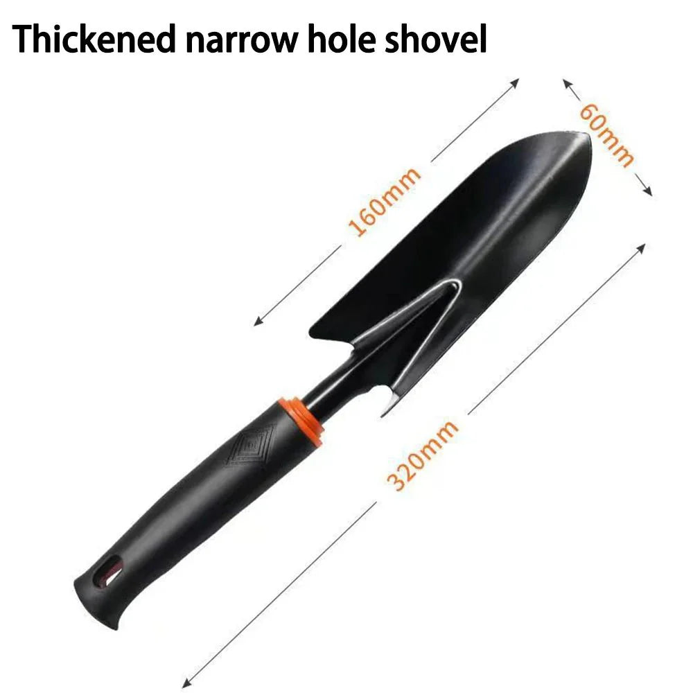 Garden Hand Tool Set | 4-Piece Alloy Steel Shovel, Rake, and Hoe