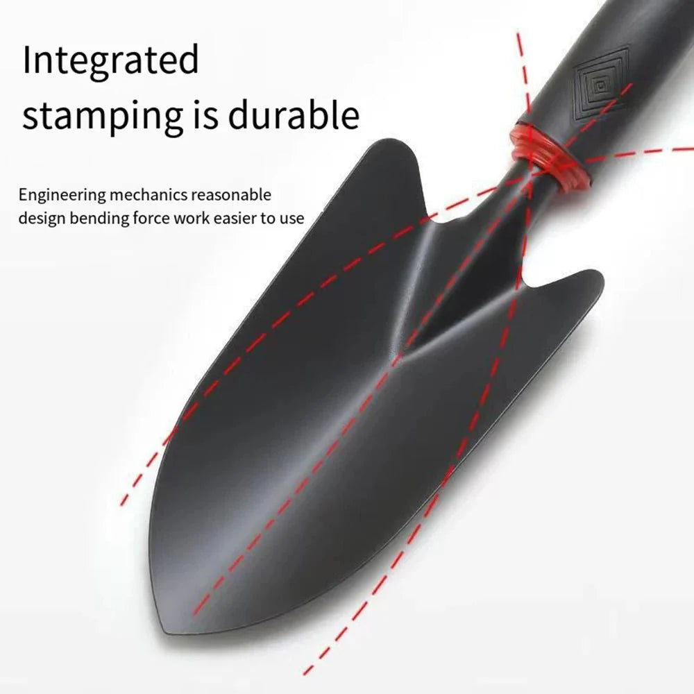 Garden Hand Tool Set | 4-Piece Alloy Steel Shovel, Rake, and Hoe